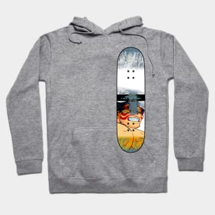 Distressed Skateboard - NC - E. Honda Hoodie